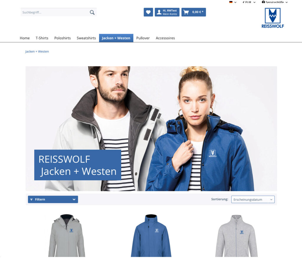 REISSWOLF Mitarbeitershop