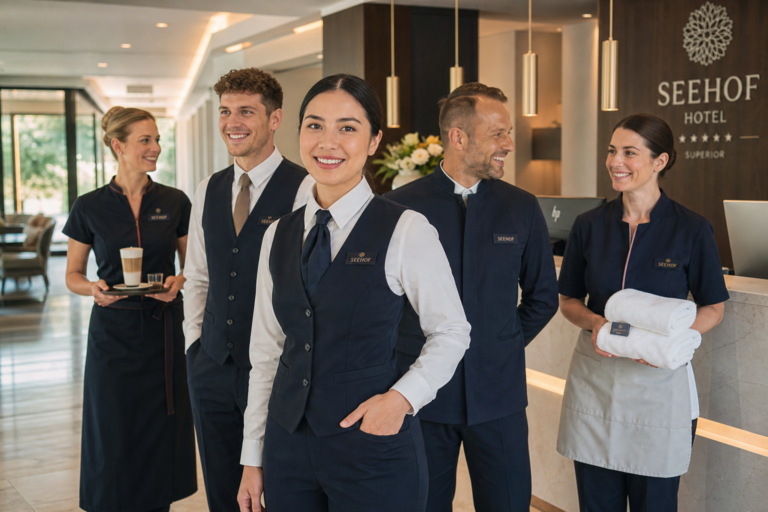 Bekleidung für Hotelangestellte